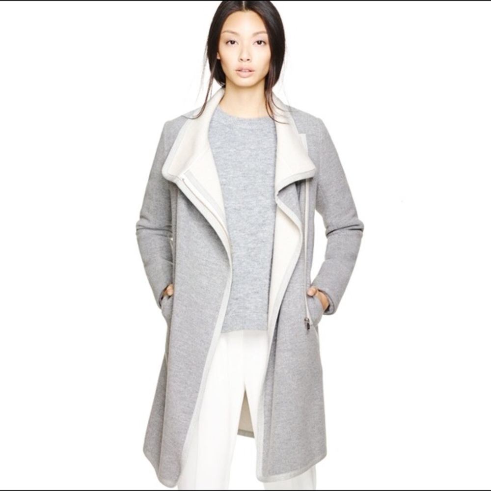 Aritzia Babaton Cormac Wool Fleece Zip Front Coat